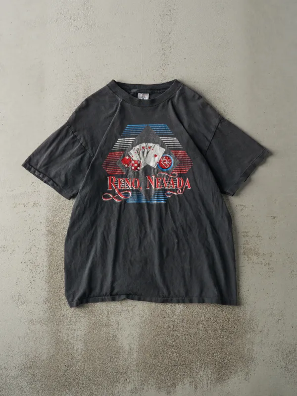 Vintage 90s Black Reno Nevada Single Stitch Tee (M) sold by Rebalance Vintage