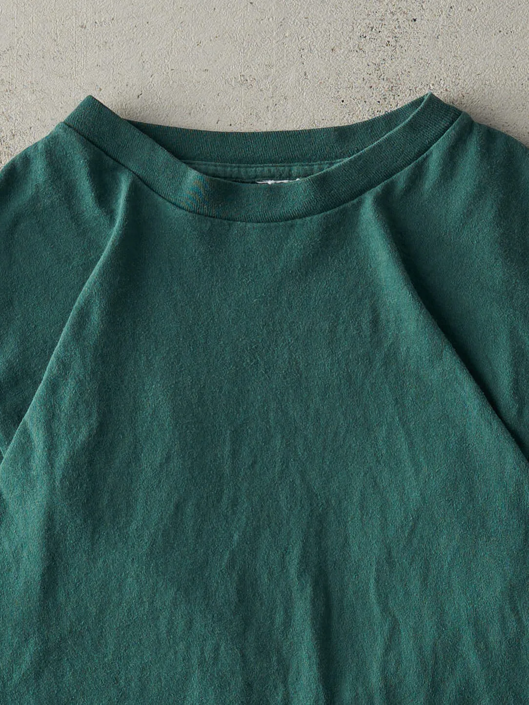 Vintage 90s Forest Green Blank Tee (M) sold by Rebalance Vintage product image thumbnail 2