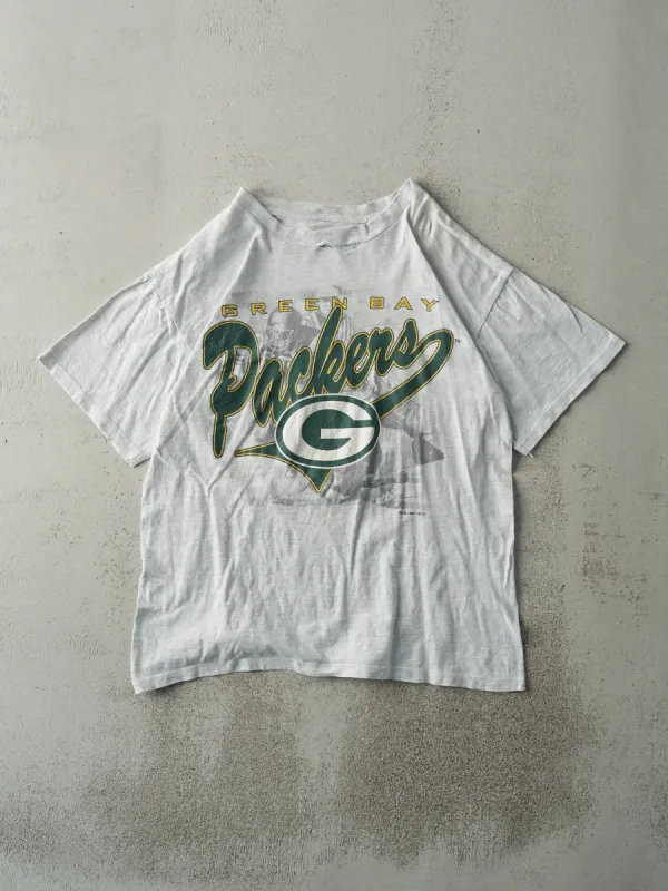 Vintage 94' Heather Grey Green Bay Packers Tee (M) sold by Rebalance Vintage