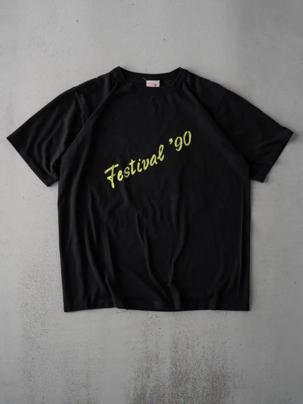 Vintage 90s Black Sears Regional Festival Single Stitch Tee (M) made by Rebalance Vintage