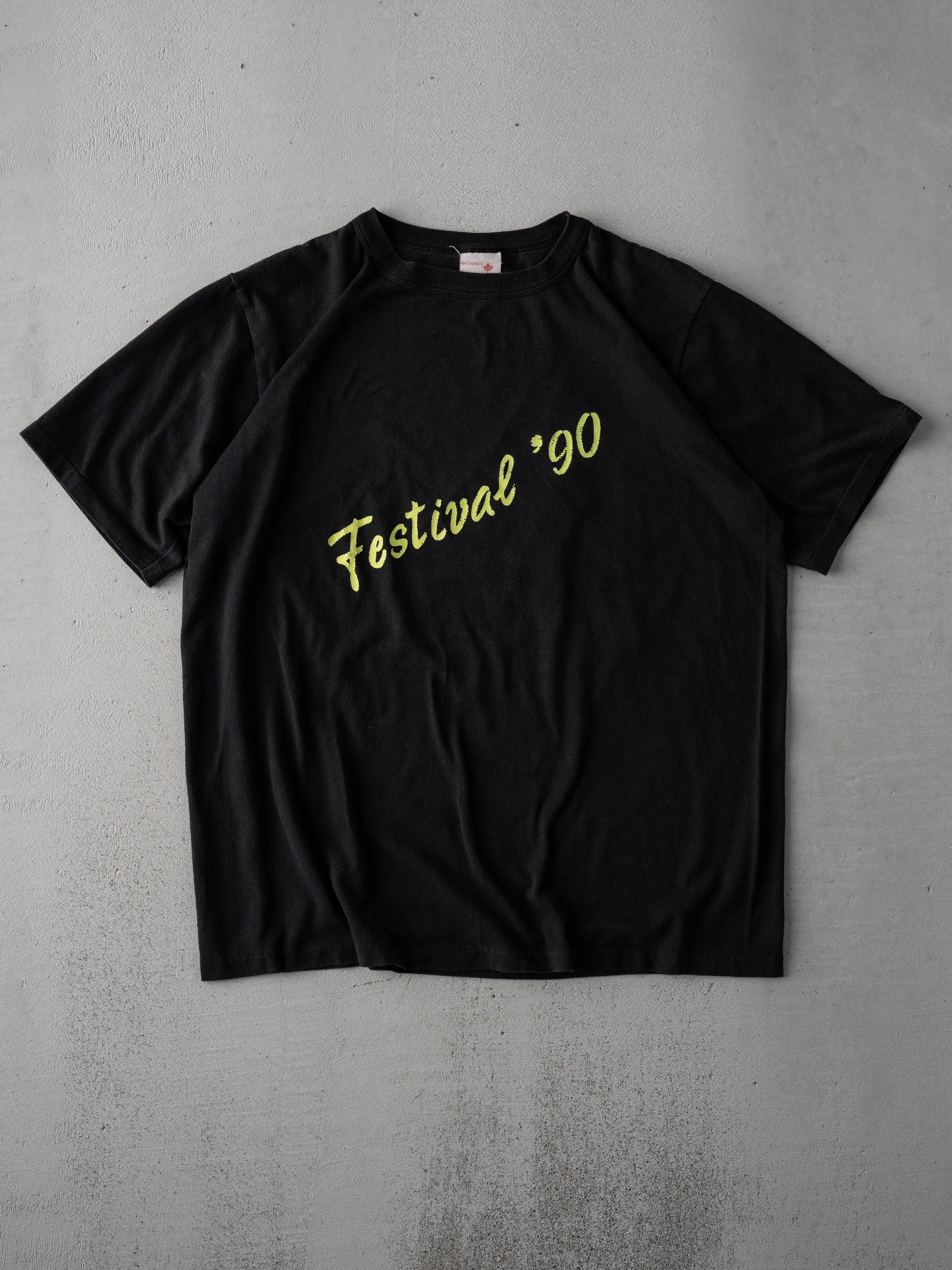 Vintage 90s Black Sears Regional Festival Single Stitch Tee (M) sold by Rebalance Vintage
