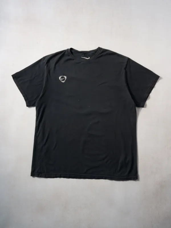Vintage Y2K Washed Black Nike Emblem Tee (L) sold by Rebalance Vintage