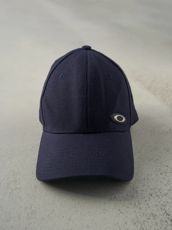 Vintage Y2K Navy Blue Oakley Flex Fit Hat (S/M) sold by Rebalance Vintage