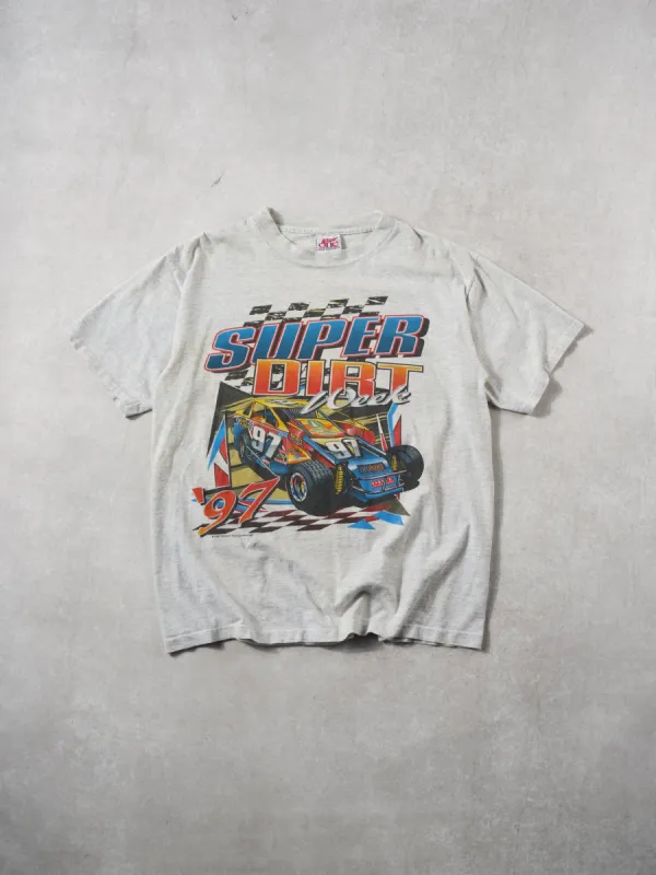 Vintage 97' Grey Super Dirt Week Racing Graphic Tee (M) sold by Rebalance Vintage