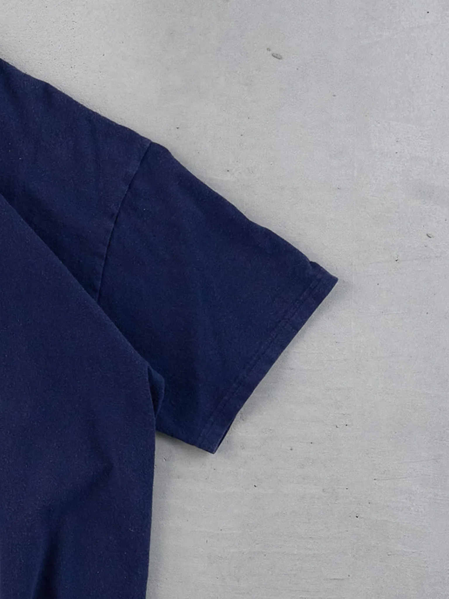 Vintage 90s Navy Blue Notre Dame Fighting Irish Graphic Tee (M) sold by Rebalance Vintage product image thumbnail 3