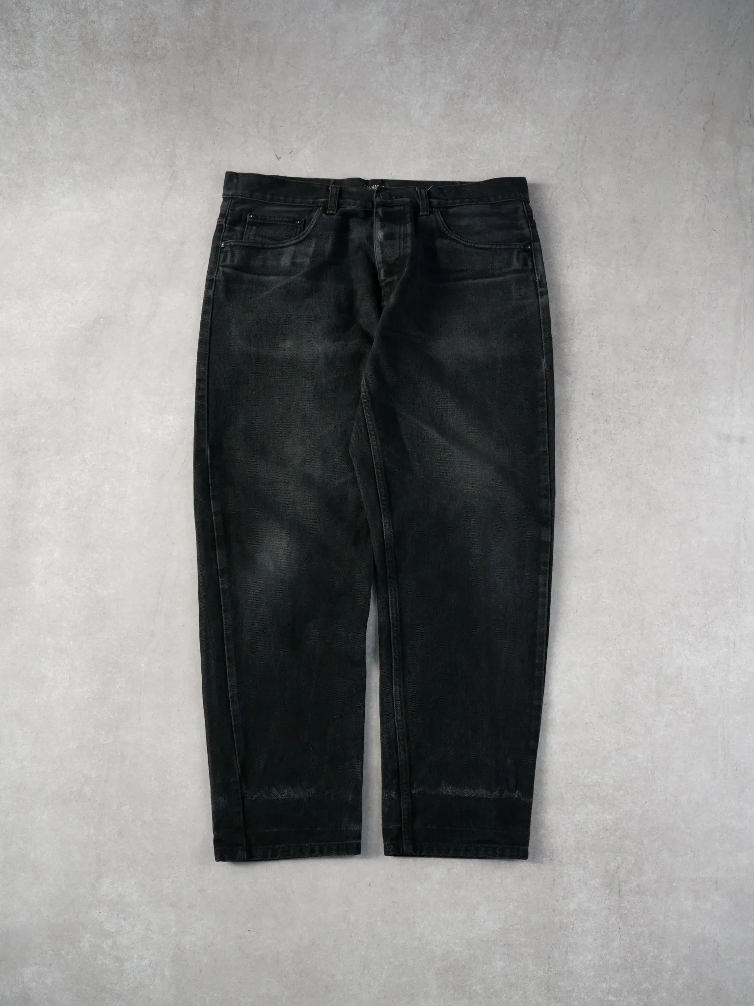 Vintage Washed Black Carhartt WIP Workwear Denim Pants (34x30) sold by Rebalance Vintage