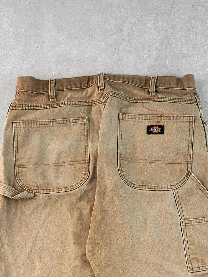 Vintage 90s Khaki Dickies Dungeree Carpenter Pants (34x32) sold by Rebalance Vintage product image thumbnail 4