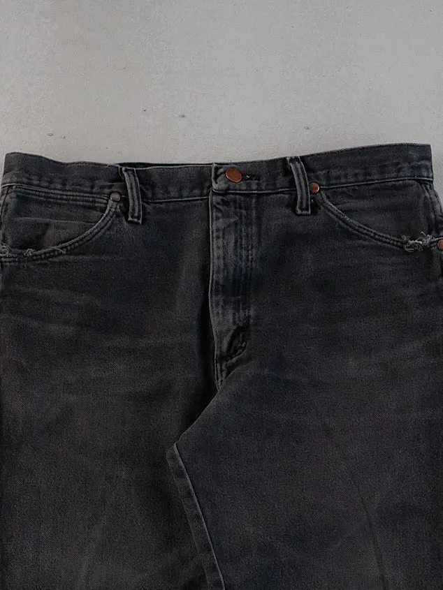 Vintage 90s Black Wrangler Denim Jeans (34x30) sold by Rebalance Vintage product image thumbnail 3