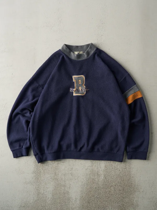 Vintage 90s Navy Blue Banff Boxy Fleece Sweater (XL) sold by Rebalance Vintage