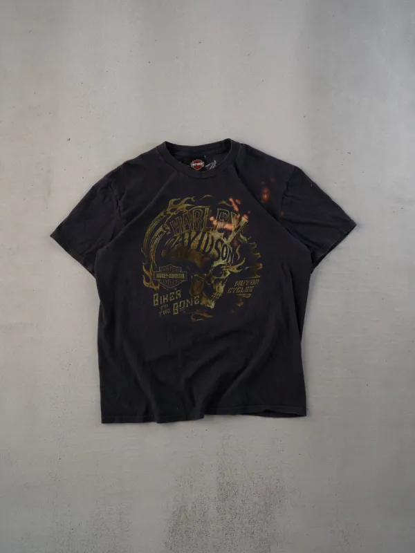 Vintage Y2k Black Harley Davidson Buffalo Graphic Tee (M) sold by Rebalance Vintage