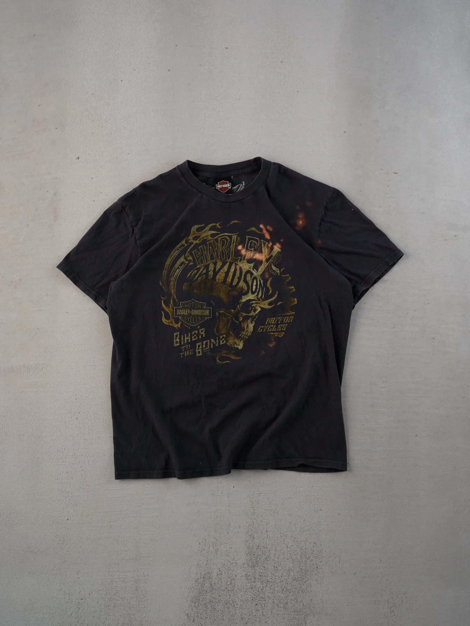 Vintage Y2k Black Harley Davidson Buffalo Graphic Tee (M) sold by Rebalance Vintage
