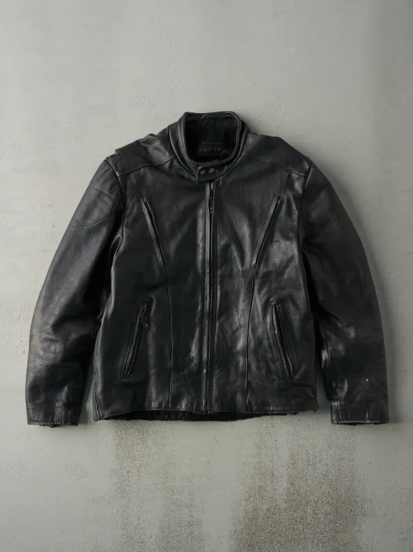 Vintage 90s Black Leather USA Bikers Dream Apparel Biker Jacket (M) sold by Rebalance Vintage
