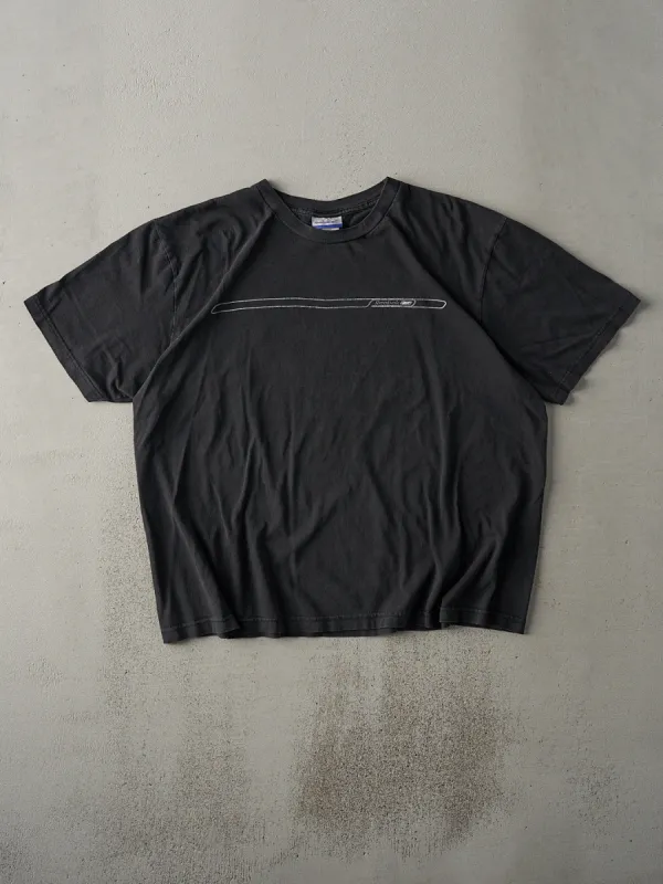 Vintage Y2K Faded Black Reebok Boxy Tee (L) sold by Rebalance Vintage