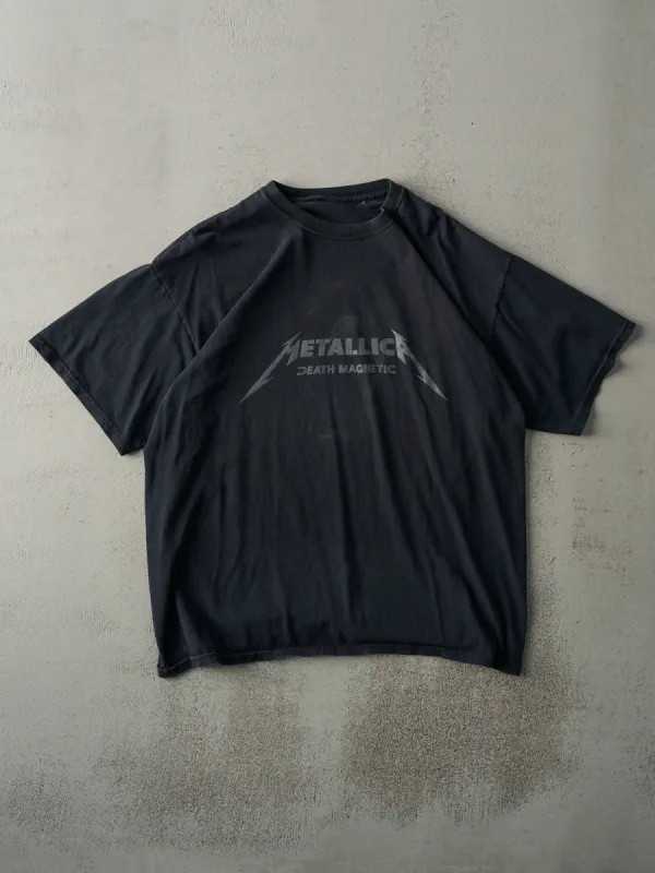 Vintage Y2K Faded Black Metallica Death Magnetic Band Tee (M) sold by Rebalance Vintage