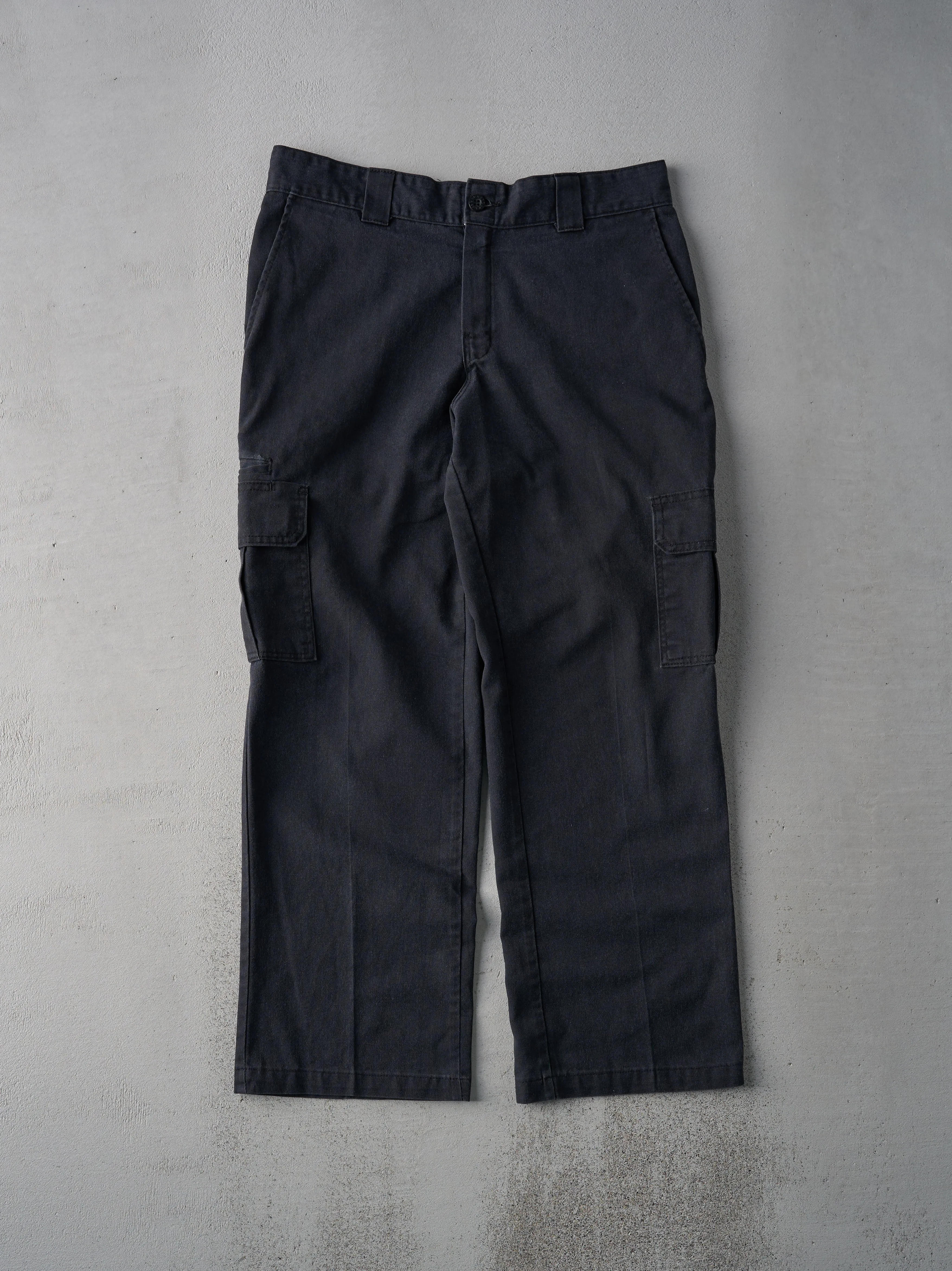 Vintage 90s Rare Black Dickies Classic Work Pants (34x28) sold by Rebalance Vintage