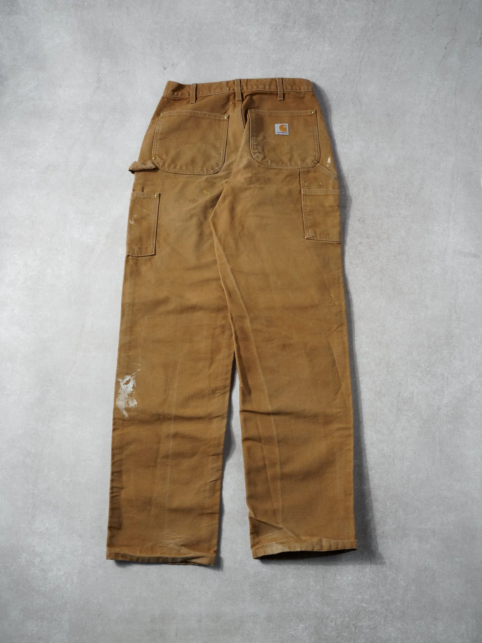 Vintage 90s Khaki Carhartt Double Knee Carpenter Pants (28x33) sold by Rebalance Vintage product image thumbnail 3