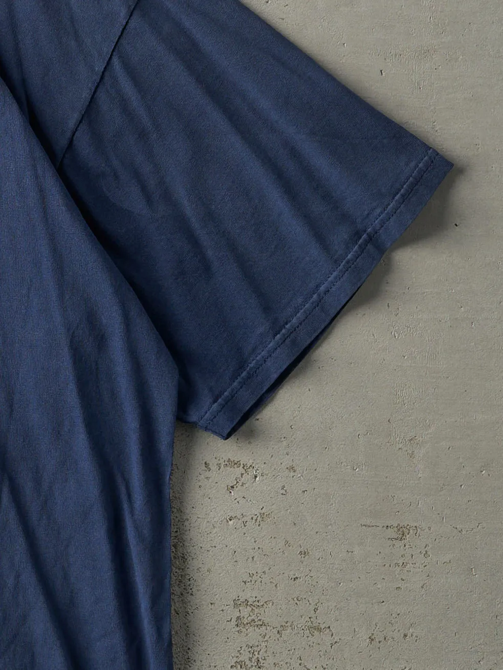 Vintage 90s Navy Blue Nike Embroidered Logo Tee (M) sold by Rebalance Vintage product image thumbnail 3