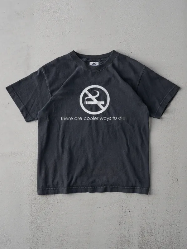 Vintage 90s Black "There Are Cooler Ways To Die" Tee (XS) sold by Rebalance Vintage
