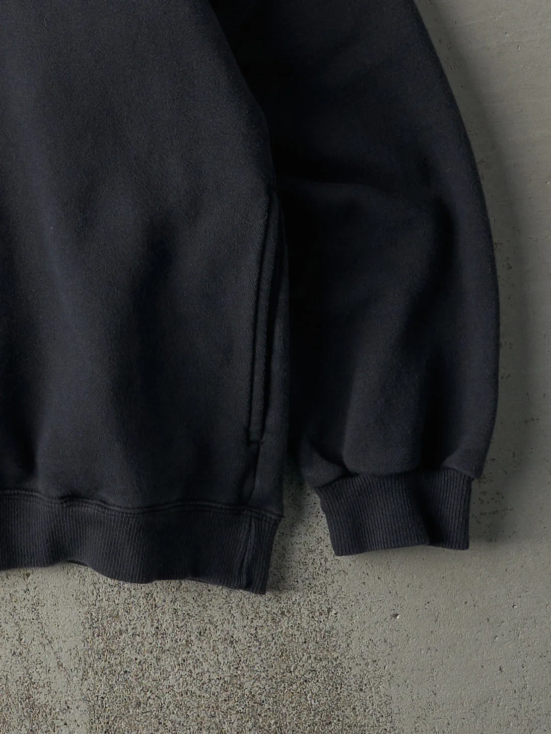 Vintage Y2K Faded Black Embroidered Adidas Logo Hoodie (L) sold by Rebalance Vintage product image thumbnail 3