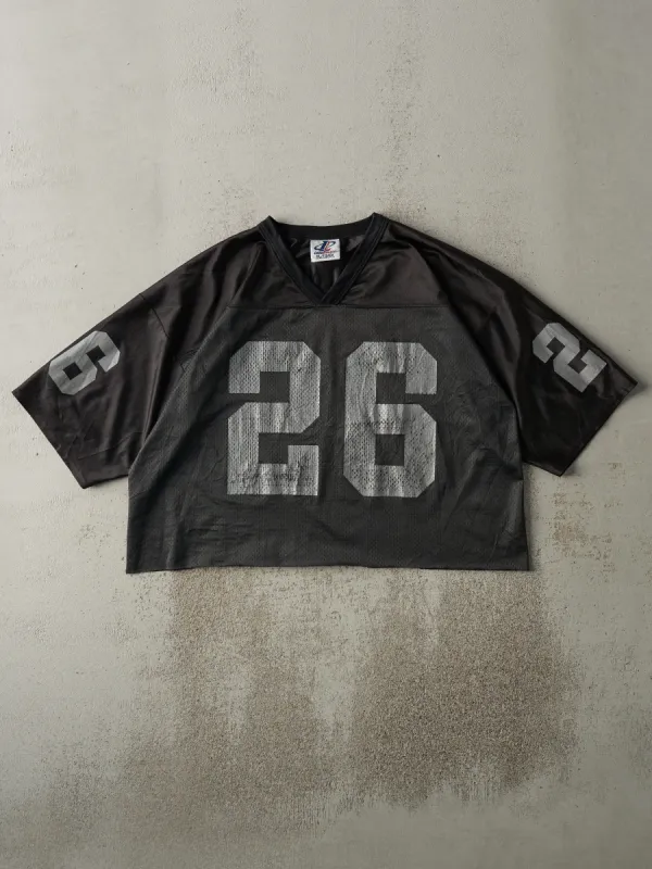 Vintage 90s Black Oakland Raider #26 Napoleon Kaufman Cropped Jersey (M) sold by Rebalance Vintage