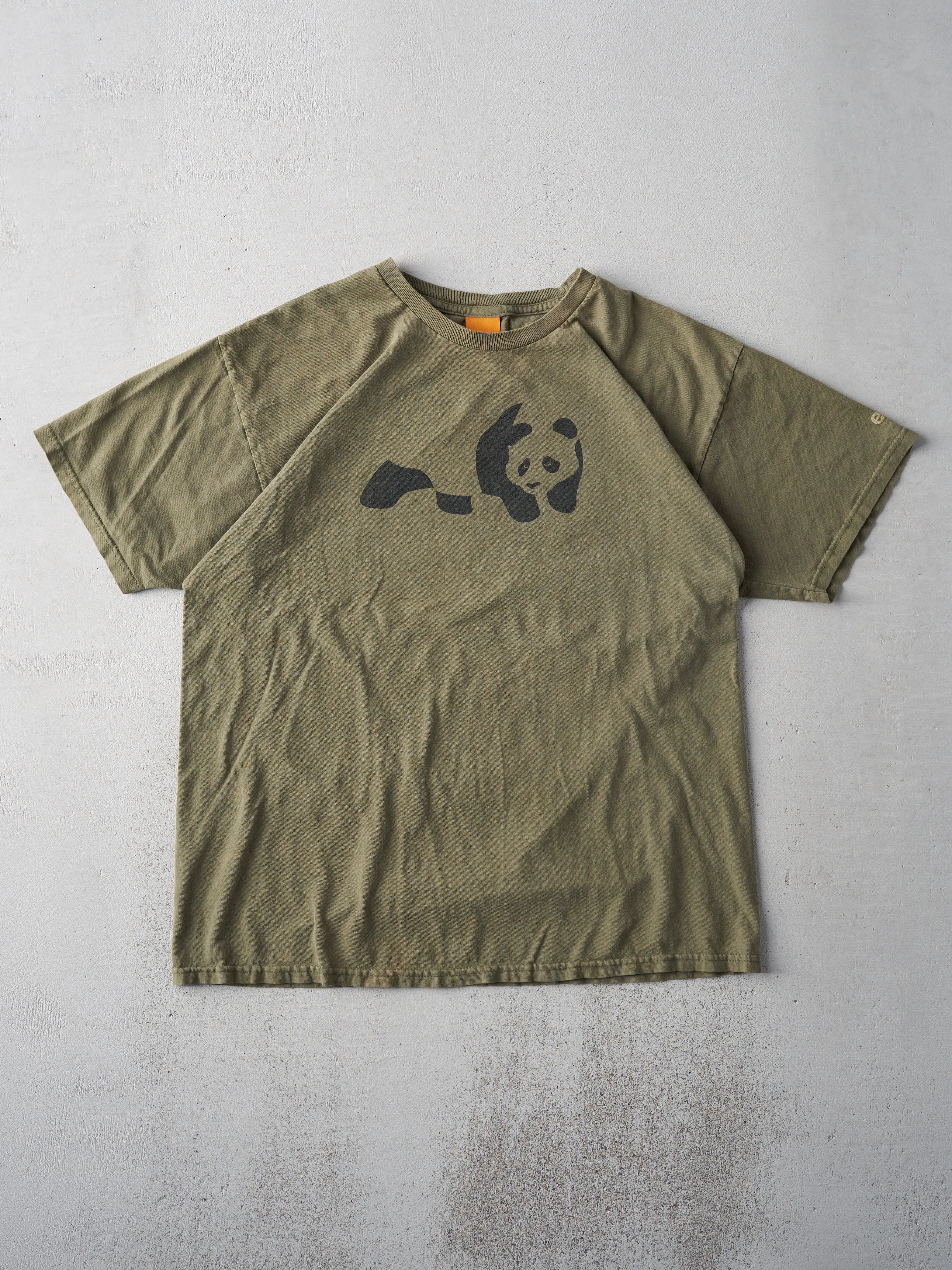 Vintage Y2K Army Green Enjoi Skateboard Tee (M) sold by Rebalance Vintage