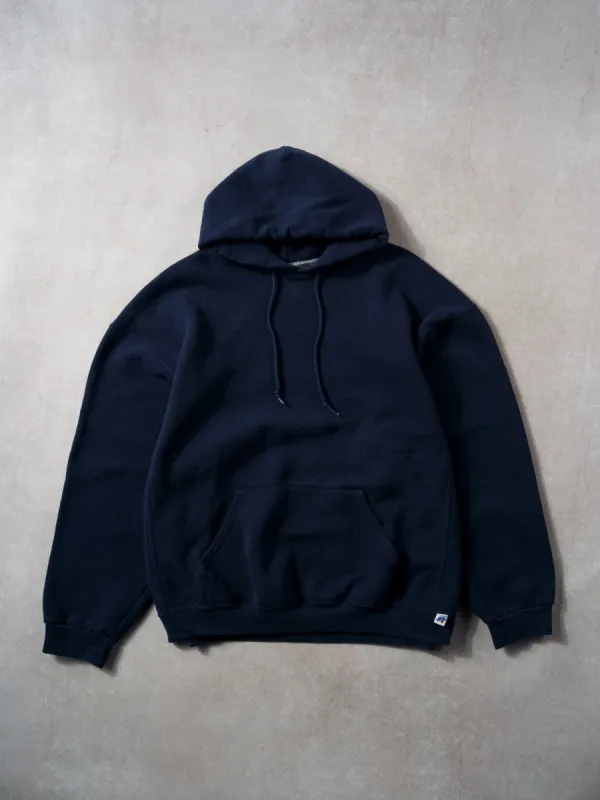 Vintage 90s Navy Blue Russells Athletics Hoodie (XL) sold by Rebalance Vintage