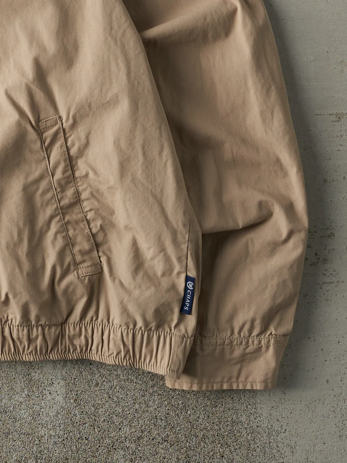 Vintage Y2K Beige Chaps Harrington Jacket (M) sold by Rebalance Vintage product image thumbnail 3