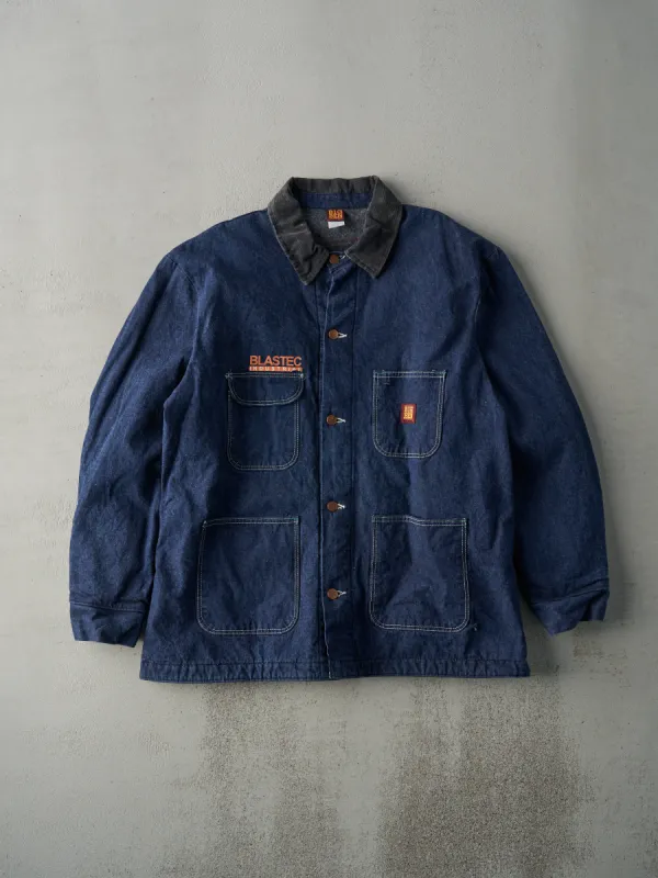 Vintage 90s Dark Wash Big Ben Denim Chore Coat (XL) sold by Rebalance Vintage