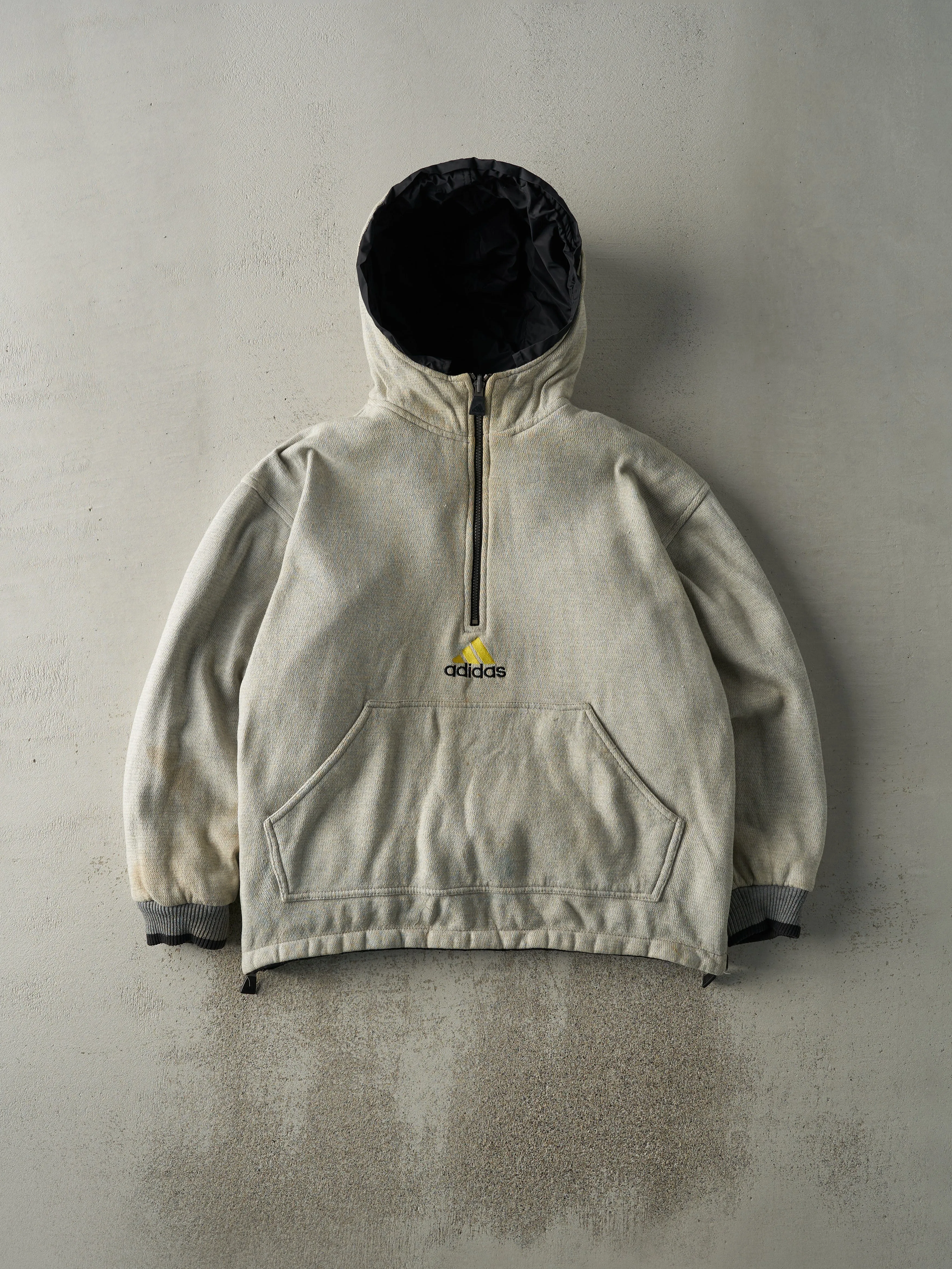 Vintage 90s Black Adidas Reversible Windbreaker Jacket (M) sold by Rebalance Vintage product image thumbnail 2