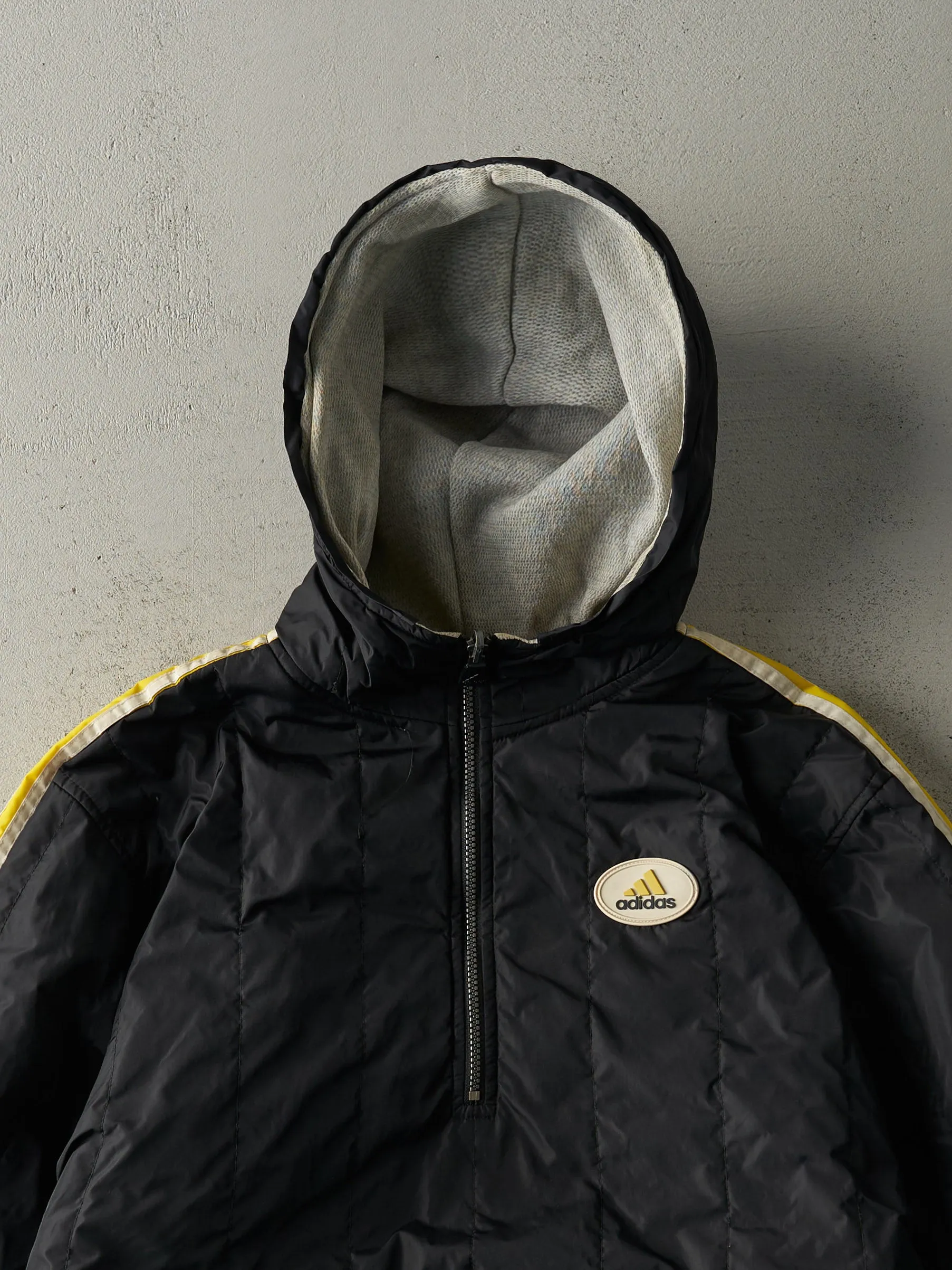 Vintage 90s Black Adidas Reversible Windbreaker Jacket (M) sold by Rebalance Vintage product image thumbnail 3