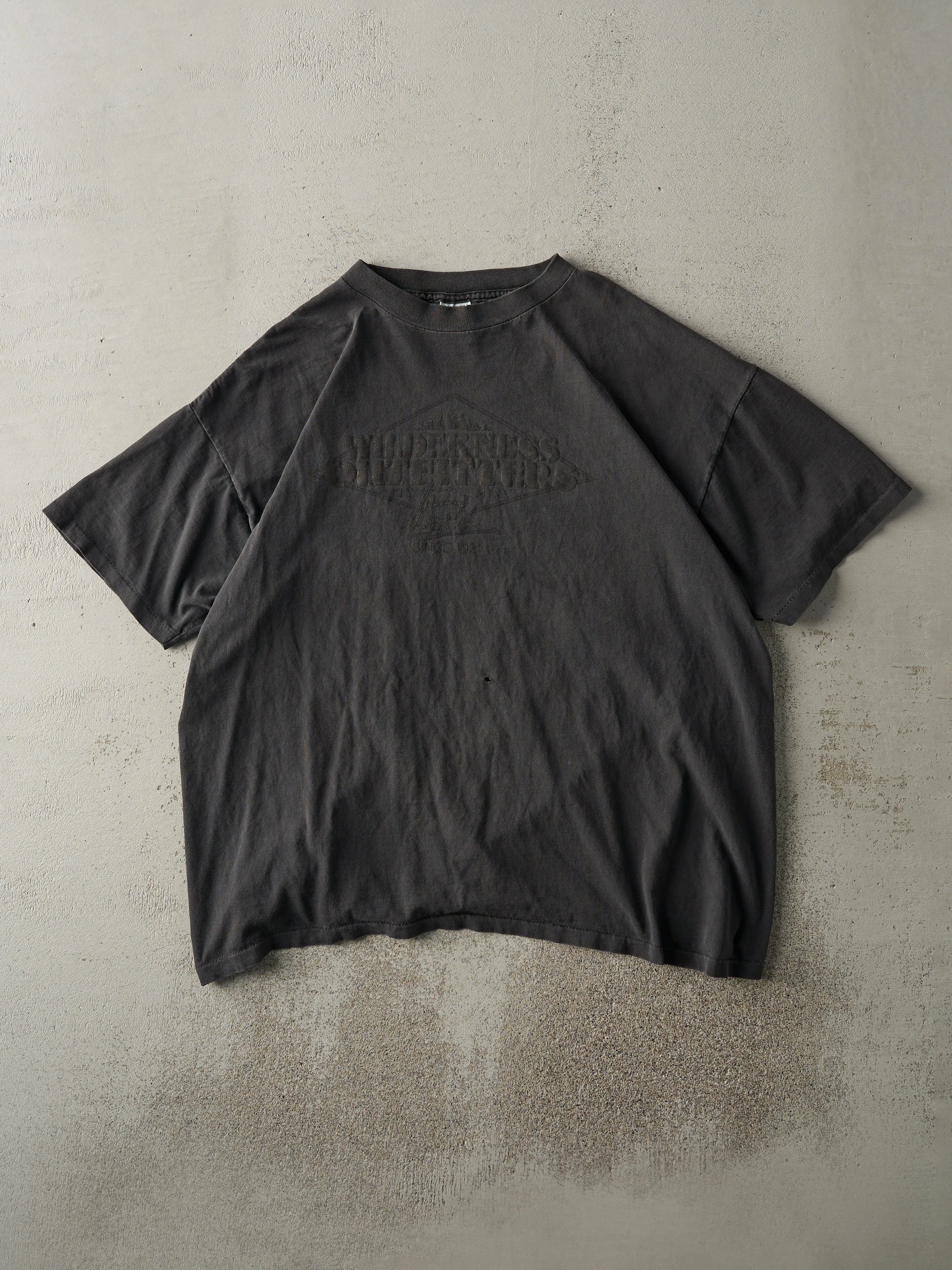 Vintage 90s Faded Back Wilderness Outfitters Single Stitch Tee (L) sold by Rebalance Vintage