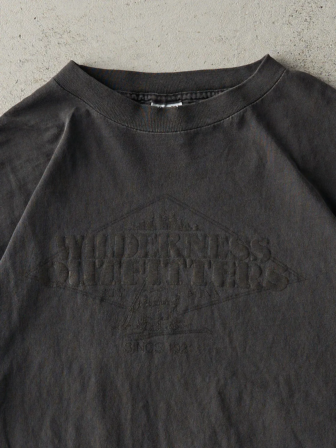 Vintage 90s Faded Back Wilderness Outfitters Single Stitch Tee (L) sold by Rebalance Vintage product image thumbnail 2