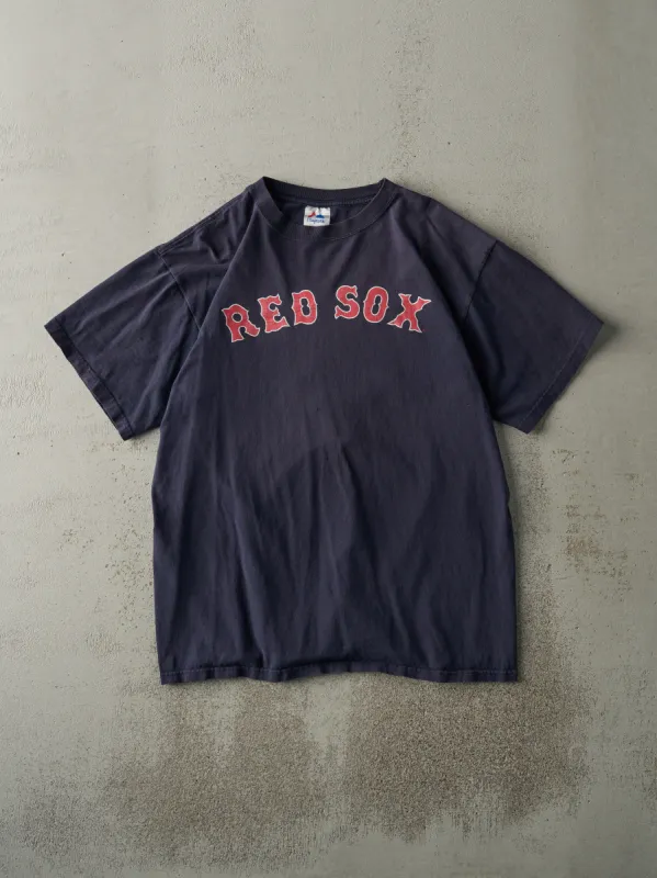 Vintage Y2K Navy Blue Boston Red Sox #33 Jason Varitek Player Tee (M/L) sold by Rebalance Vintage