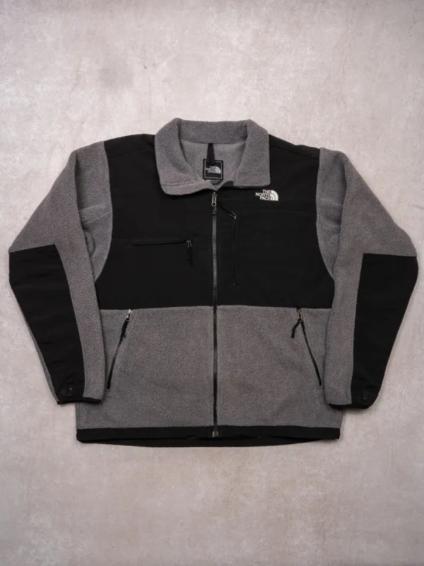 VIntage Grey + Black North Face Denali Fleece Jacket (L) sold by Rebalance Vintage