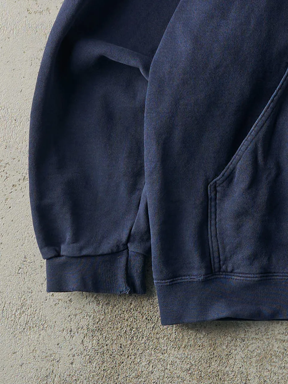 Vintage 90s Navy Blue Embroidered Reebok Hoodie (L) sold by Rebalance Vintage product image thumbnail 3
