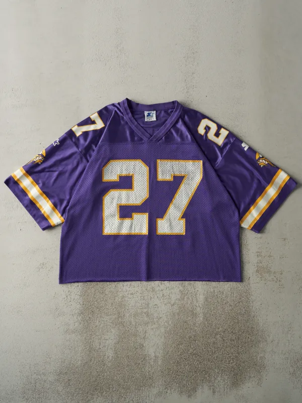 Vintage 98' Purple Minnesota Vikings #27 Corey Fuller Cropped Football Jersey (L) sold by Rebalance Vintage