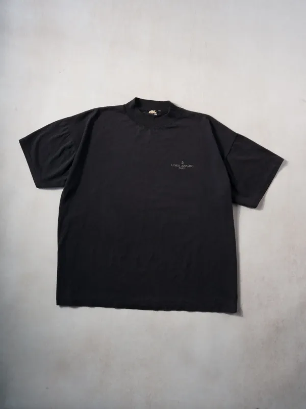 Vintage Washed Black Loris Azzaro Paris Tee (L) sold by Rebalance Vintage