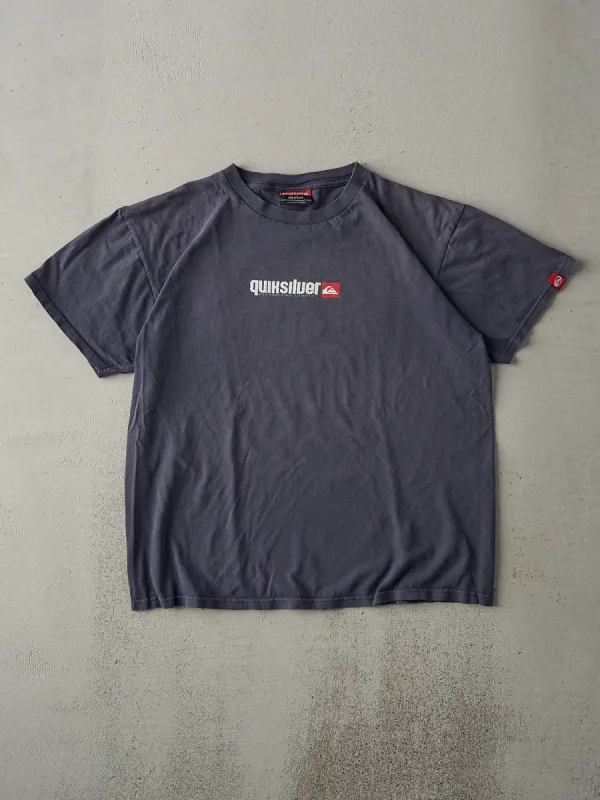 Vintage Y2K Navy Blue Quiksilver Tee (M) sold by Rebalance Vintage