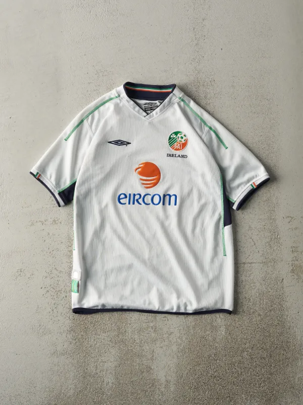 Vintage Y2K White Ireland Umbro Soccer Jersey (XS) sold by Rebalance Vintage