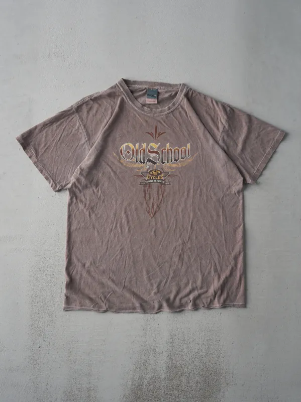Vintage 09' Washed Brown J+P Cycles Old School Tee (M) sold by Rebalance Vintage