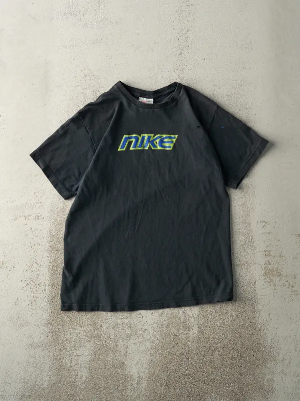 Vintage 90s Black Nike Logo Tee (S) sold by Rebalance Vintage