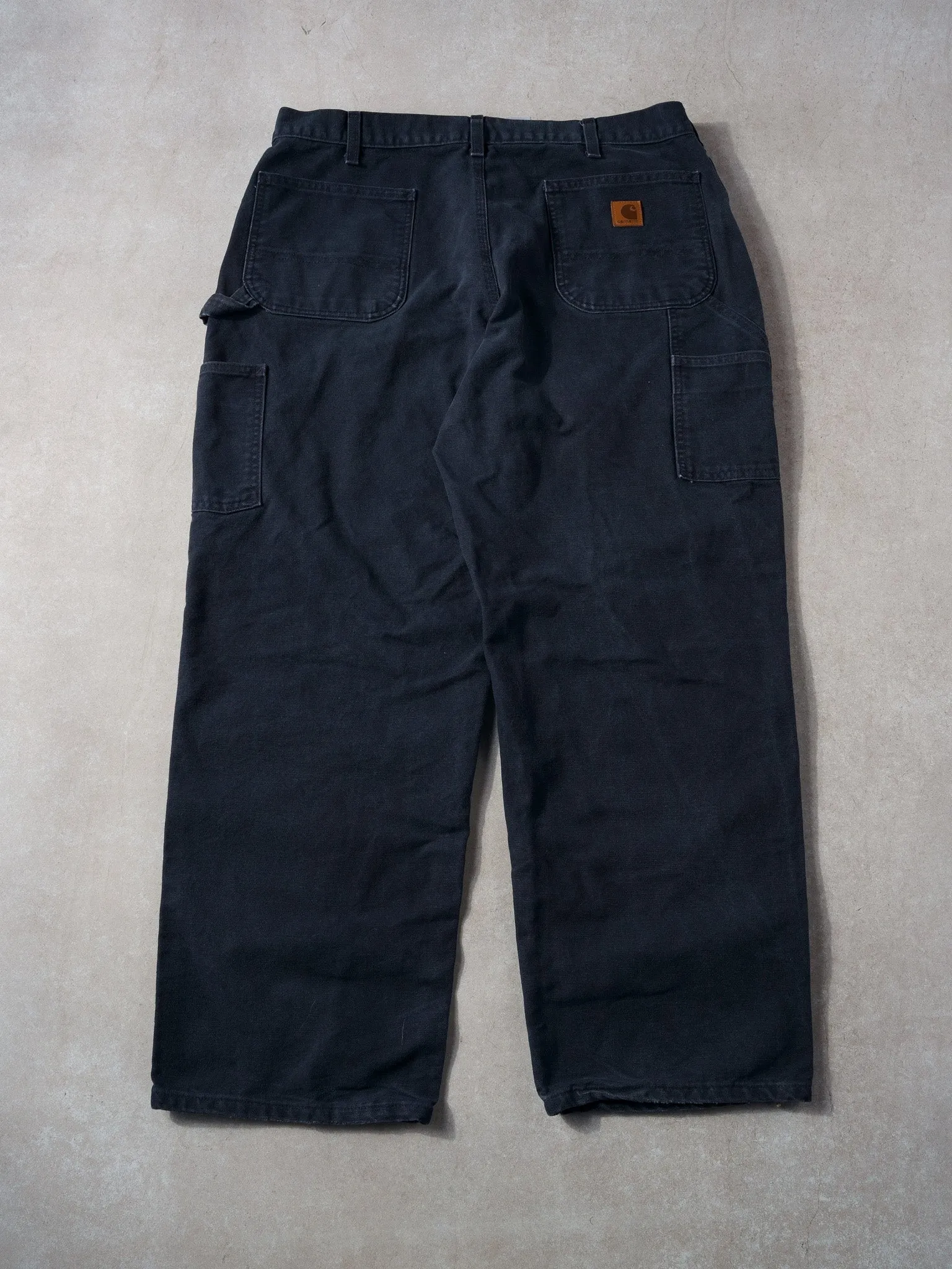Vintage 90 Dark Navy Blue Carhartt Dungeree Fit Carpenter Pants (36x30) sold by Rebalance Vintage product image thumbnail 3