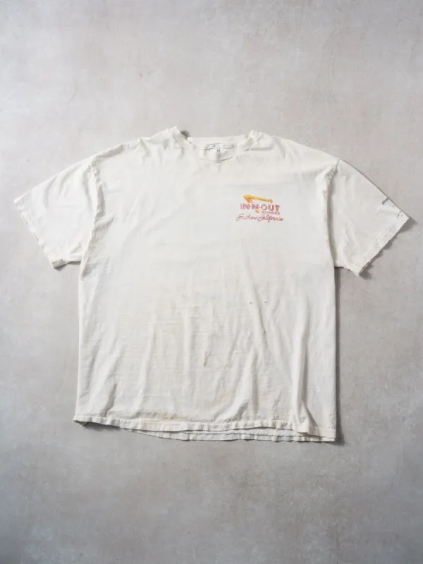 Vintage 92' White In N Out Burger Southern California Hanes Graphic Tee (L/XL) sold by Rebalance Vintage