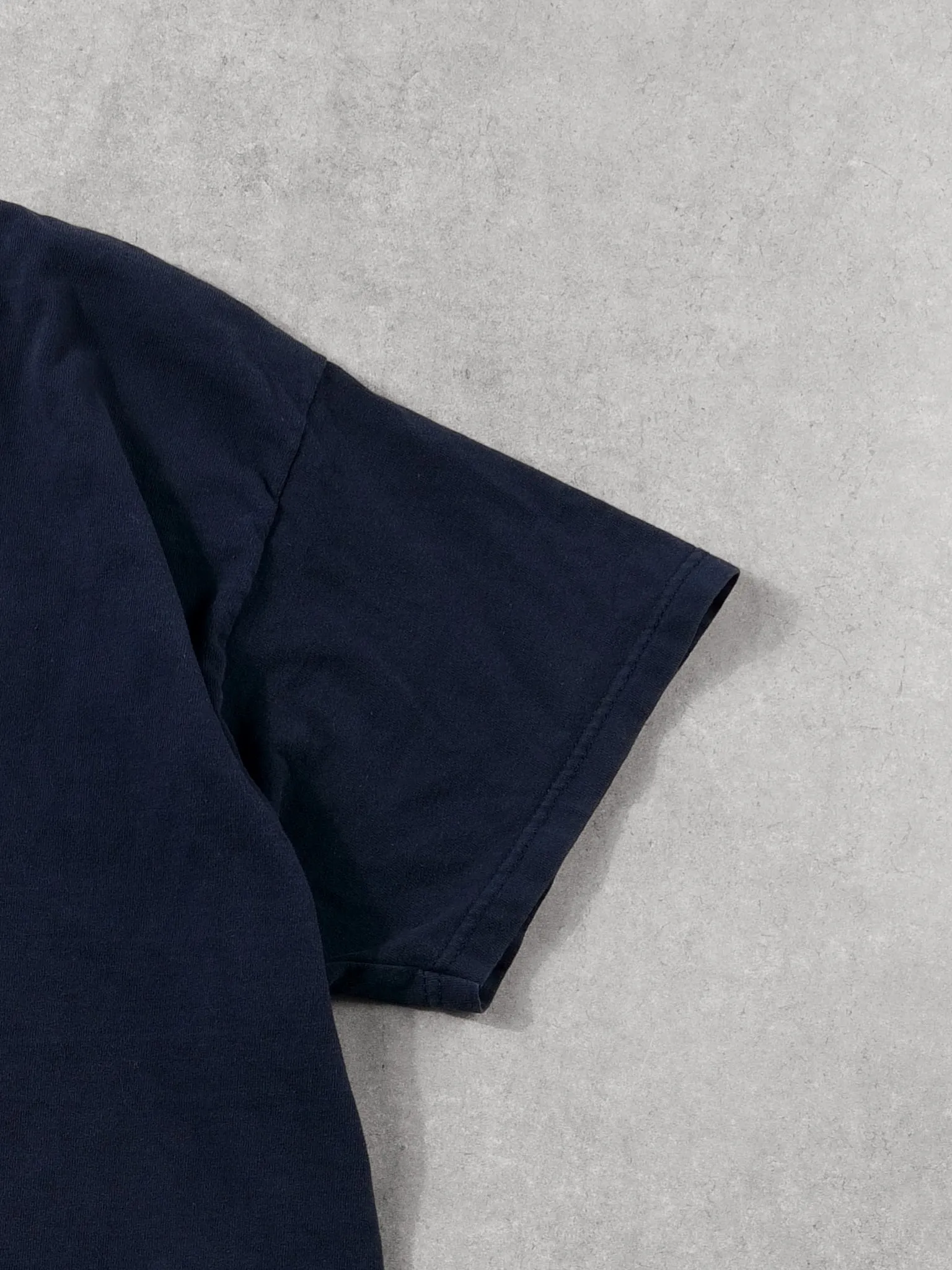 Vintage 90s Navy Blue New York City Embroidery Tee (L) sold by Rebalance Vintage product image thumbnail 3