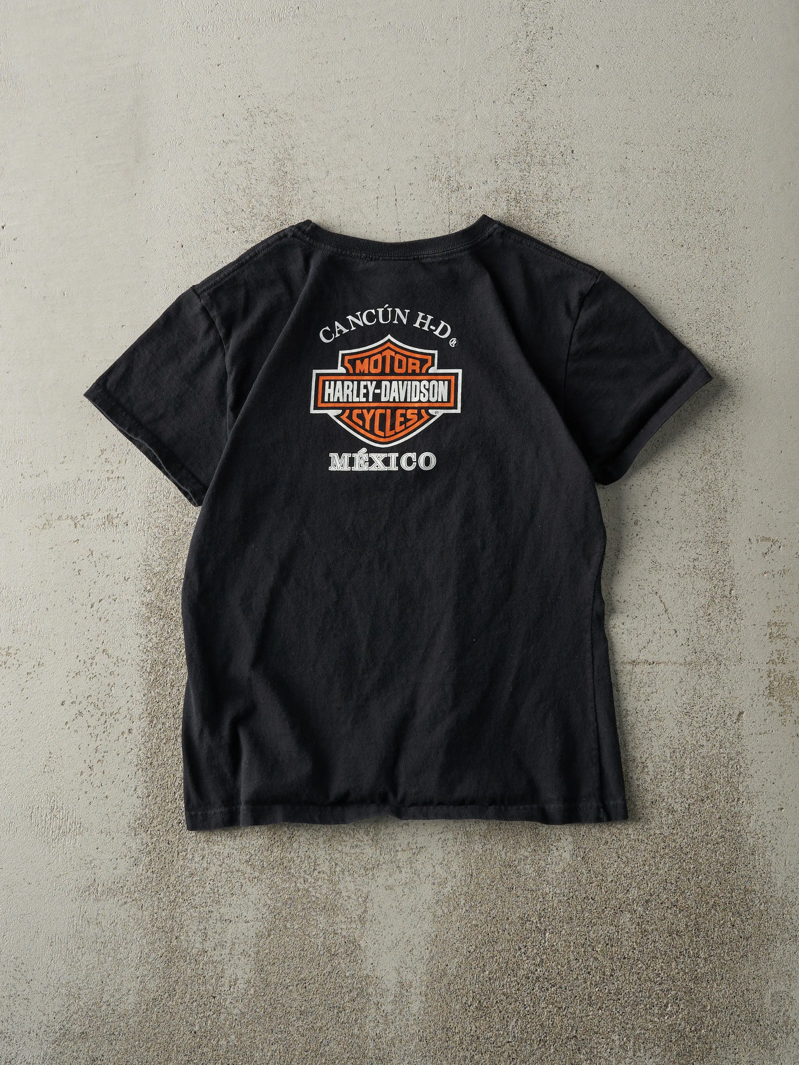 Vintage Y2K Black Cancun Mexico Harley Davidson Tee (S) sold by Rebalance Vintage product image thumbnail 2
