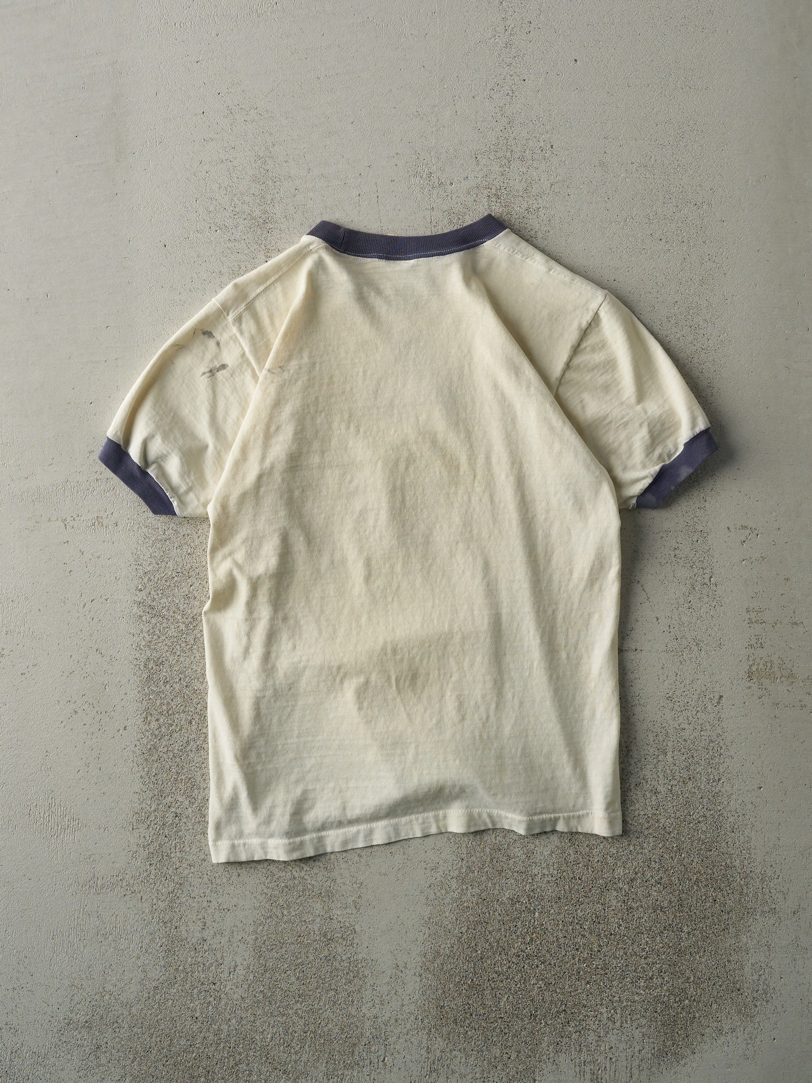 Vintage 90s Beige Mickey Mouse Ringer Tee (S) sold by Rebalance Vintage product image thumbnail 4