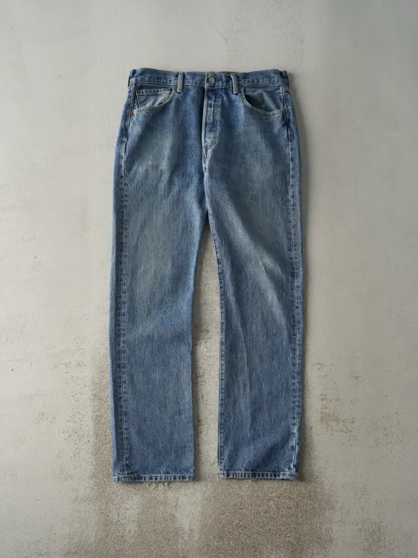 Vintage 90s Mid Wash Levi's 501 Jeans (34x34) sold by Rebalance Vintage