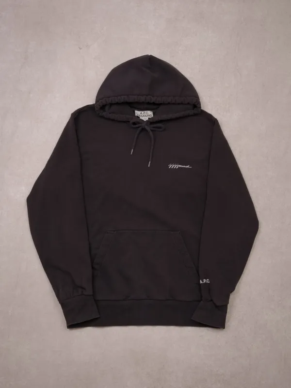 Black APC X JJJound Collab Hoodie (M) sold by Rebalance Vintage