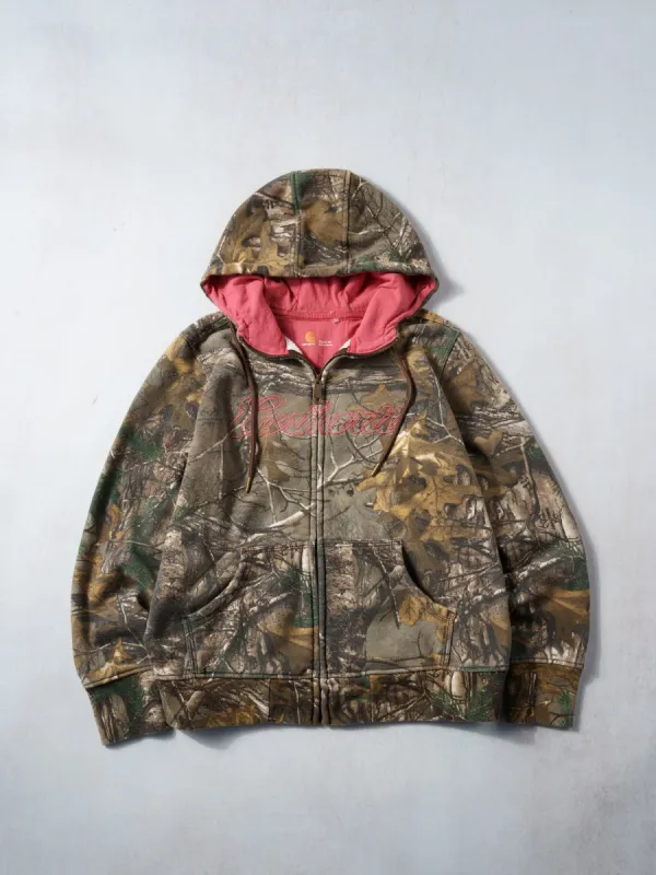 Vintage 90s Realtree Camo and Pink Carhartt Zip Up Hoodie (M) made by Rebalance Vintage
