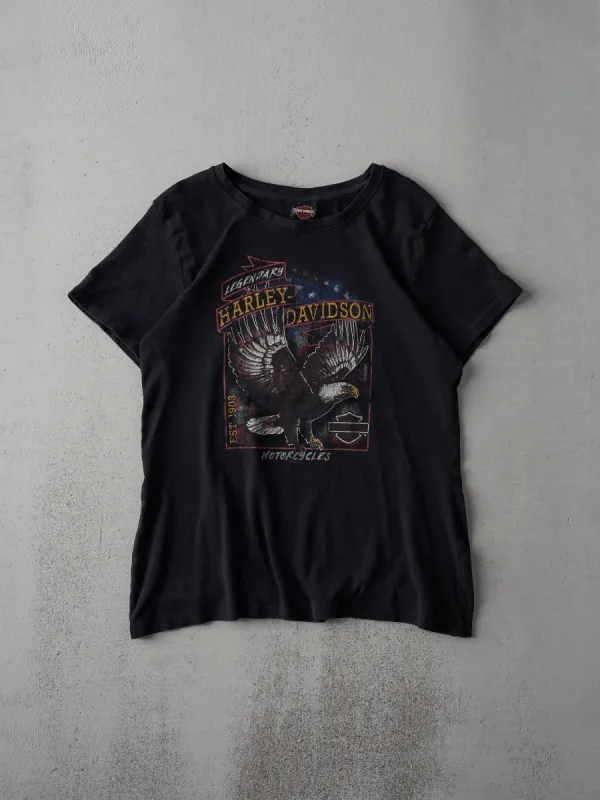 Faded Black Olympia Washington Harley Davidson Tee (M) sold by Rebalance Vintage